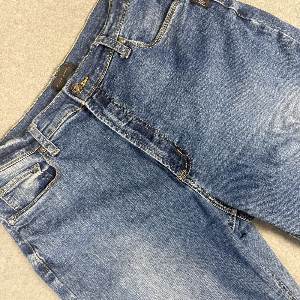 Silver Jeans Womens 90s Vintage Bootcut Jeans W31 L31 Blue Medium Wash Stretch